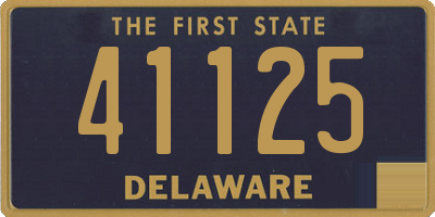 DE license plate 41125