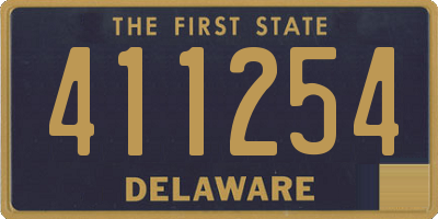 DE license plate 411254
