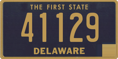 DE license plate 41129