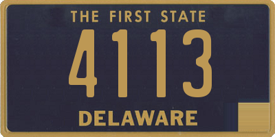DE license plate 4113