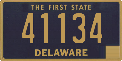 DE license plate 41134