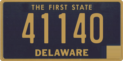 DE license plate 41140
