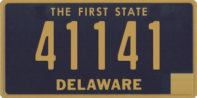 DE license plate 41141