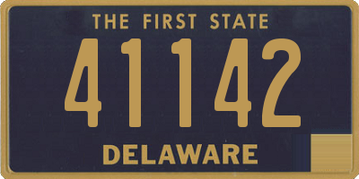 DE license plate 41142