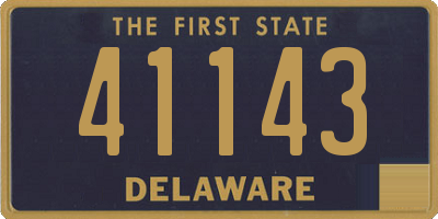 DE license plate 41143