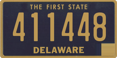 DE license plate 411448