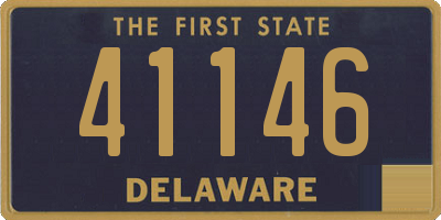 DE license plate 41146