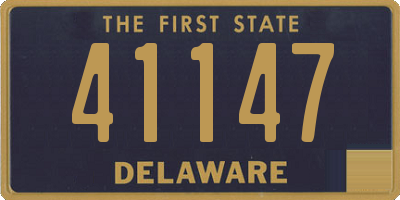 DE license plate 41147