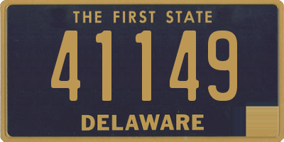 DE license plate 41149