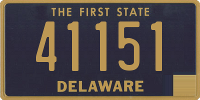 DE license plate 41151