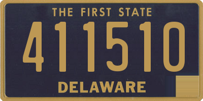 DE license plate 411510