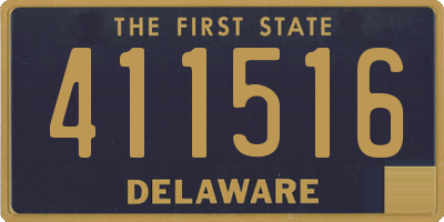 DE license plate 411516