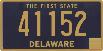 DE license plate 41152