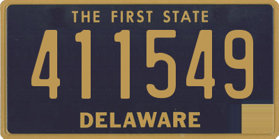 DE license plate 411549