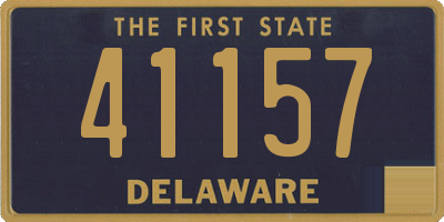 DE license plate 41157