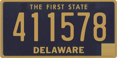 DE license plate 411578