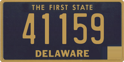 DE license plate 41159