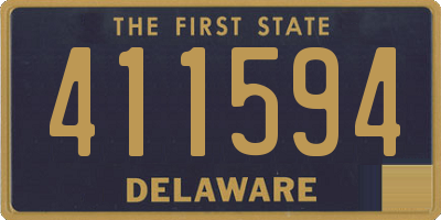 DE license plate 411594