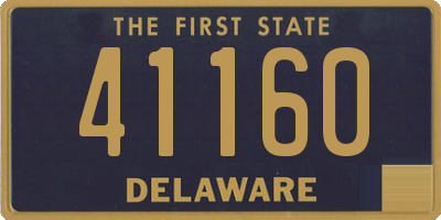 DE license plate 41160