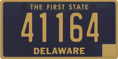 DE license plate 41164