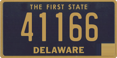 DE license plate 41166