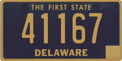 DE license plate 41167