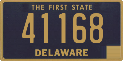 DE license plate 41168