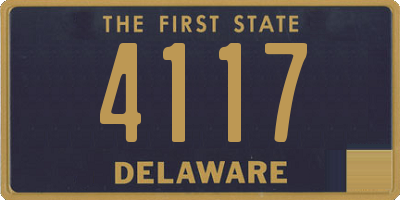 DE license plate 4117