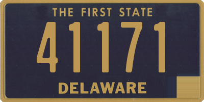 DE license plate 41171