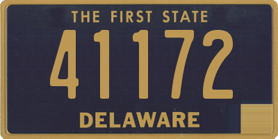 DE license plate 41172