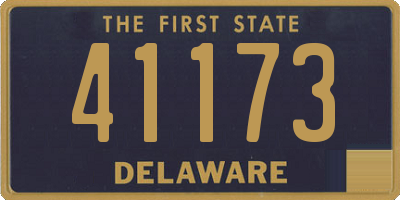 DE license plate 41173