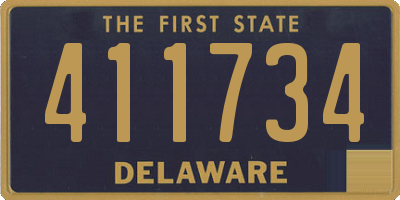 DE license plate 411734