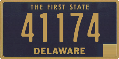 DE license plate 41174