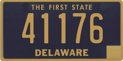 DE license plate 41176