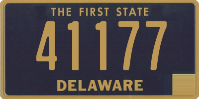 DE license plate 41177