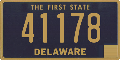 DE license plate 41178