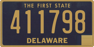 DE license plate 411798