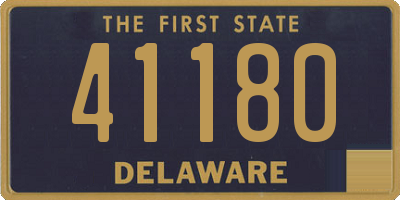 DE license plate 41180