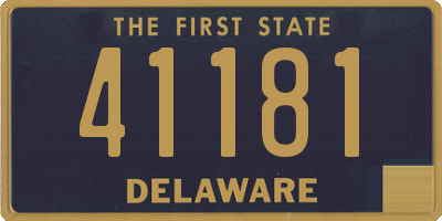 DE license plate 41181