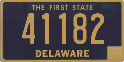 DE license plate 41182