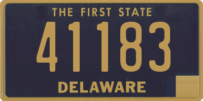 DE license plate 41183