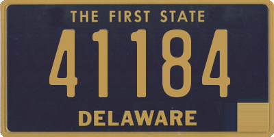 DE license plate 41184