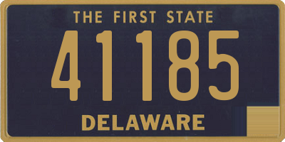DE license plate 41185