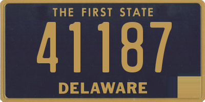 DE license plate 41187