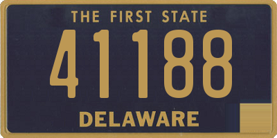 DE license plate 41188