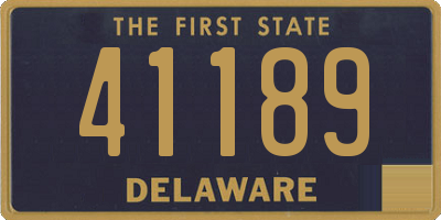 DE license plate 41189