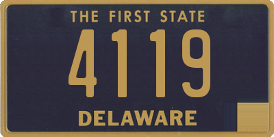 DE license plate 4119