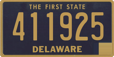 DE license plate 411925