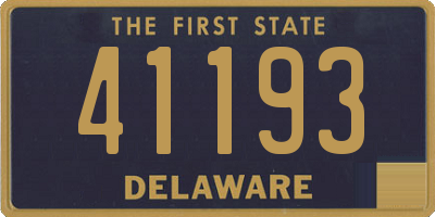 DE license plate 41193