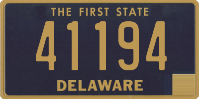 DE license plate 41194